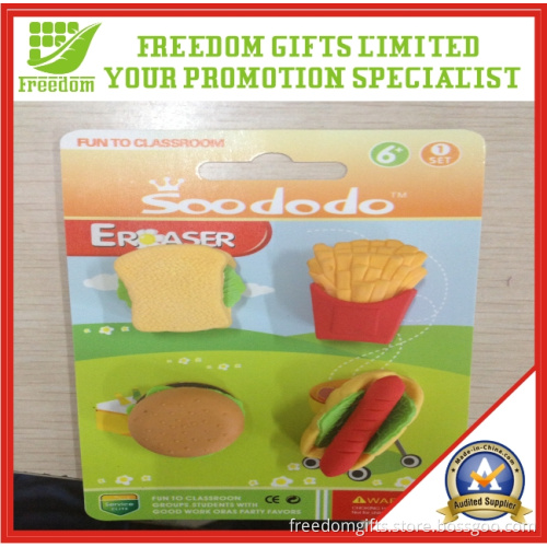 Shaped Hamburger Eraser Sets (FREEDOM-ER002)
